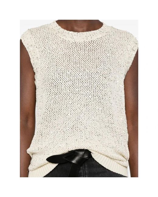 Golden Goose Deluxe Brand White Sleeveless Tops