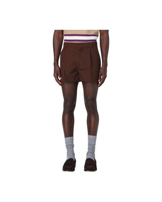 Casual Shorts Gucci de hombre de color Brown