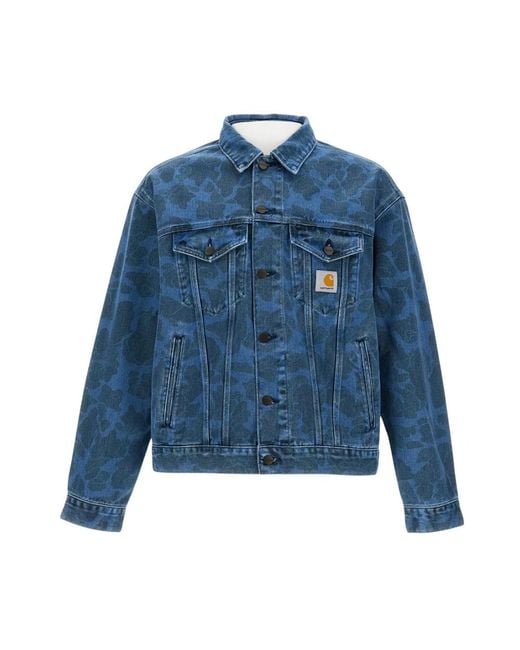 Carhartt Blue Denim Jackets for men