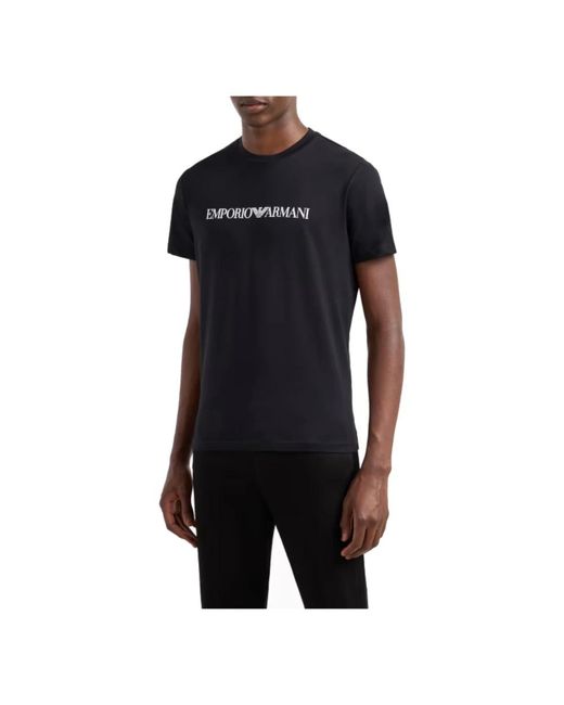 Emporio Armani Tops > T-shirts in het Black voor heren