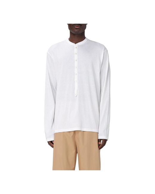 Laneus Long Sleeve Tops in het White voor heren