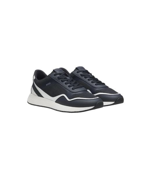 Boss Blue Sneakers for men