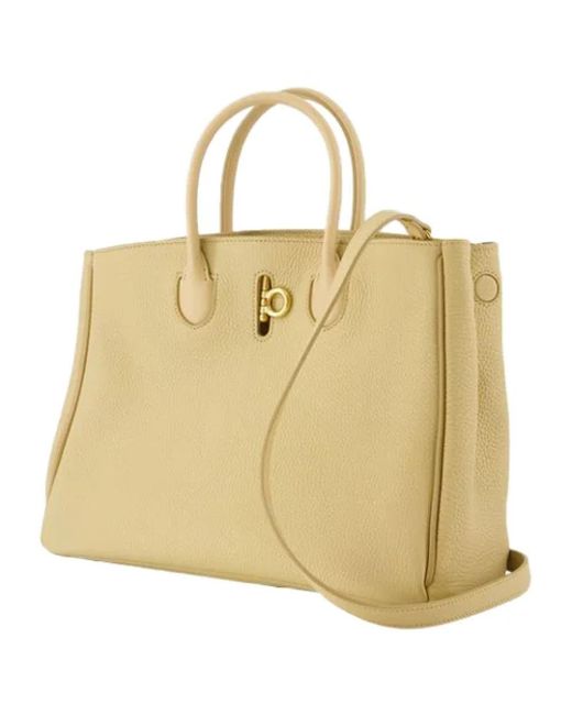 Tote Bags Burberry en coloris Metallic