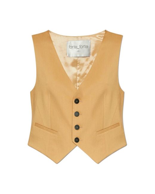 Vests Forte Forte de color Natural