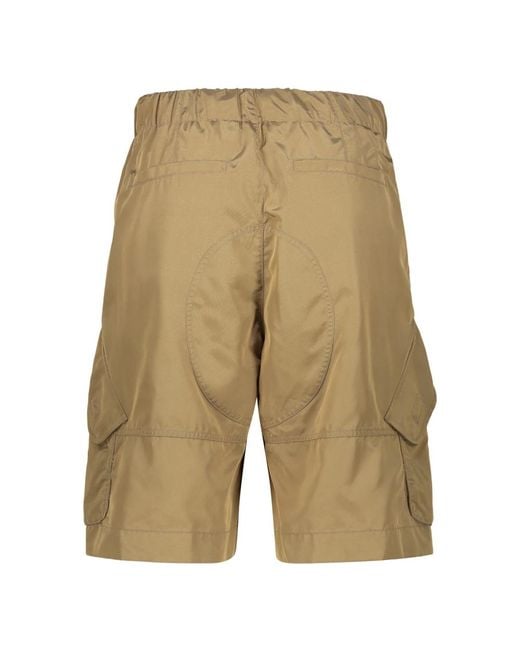 Versace Korte Broeken ,Katoen Bermuda Shorts Met Trekkoord in het Natural voor heren