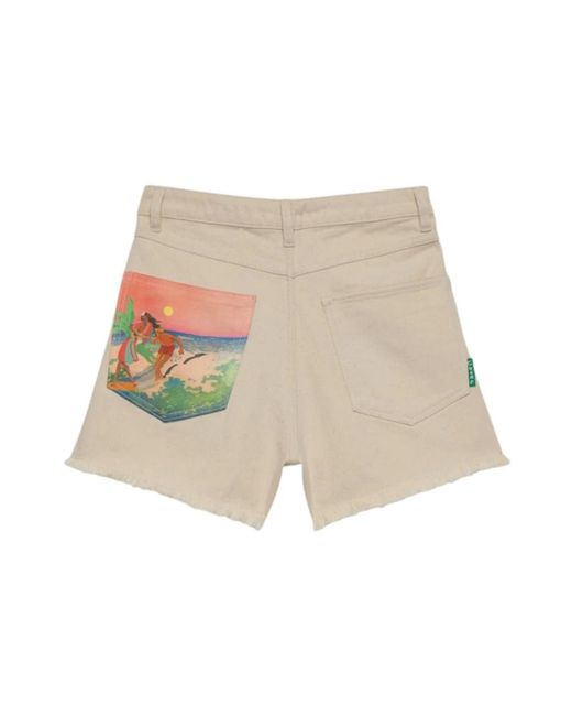 G.Kero Natural Denim Shorts