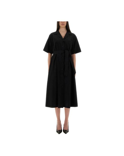 Aspesi Black Shirt Dresses