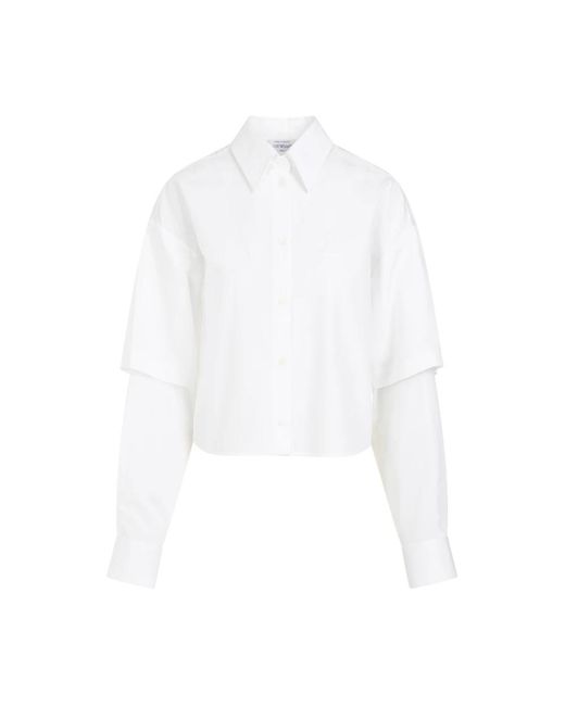 Camicia da baseball libro in popeline bianco di Off-White c/o Virgil Abloh in White