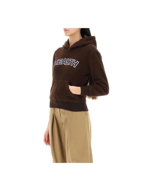 Sporty & Rich Brown Stilvolle hoodies kollektion