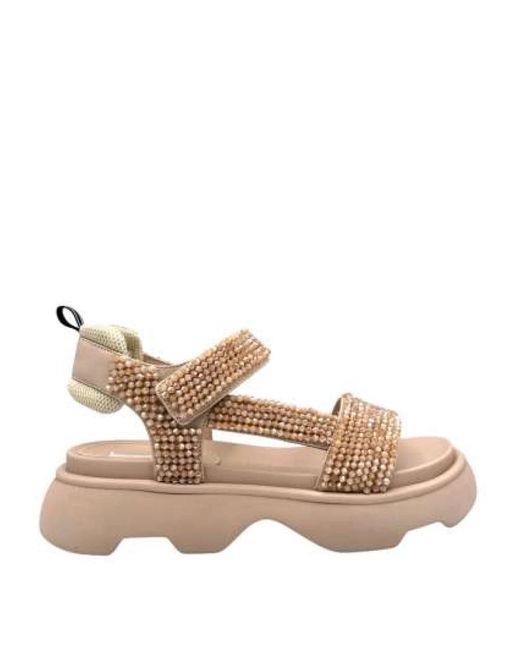 Flat Sandals di Jeannot in Natural