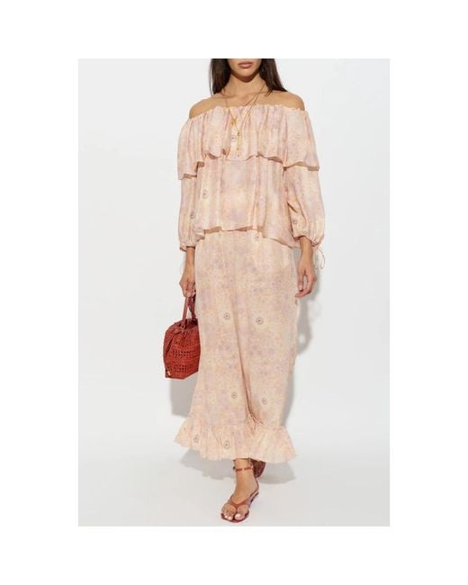 Chloé Natural Wide Trousers