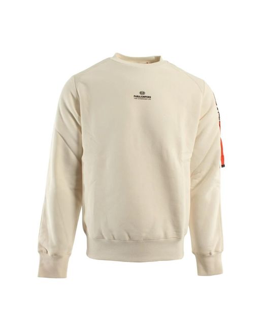 Parajumpers White Sweatshirts for men