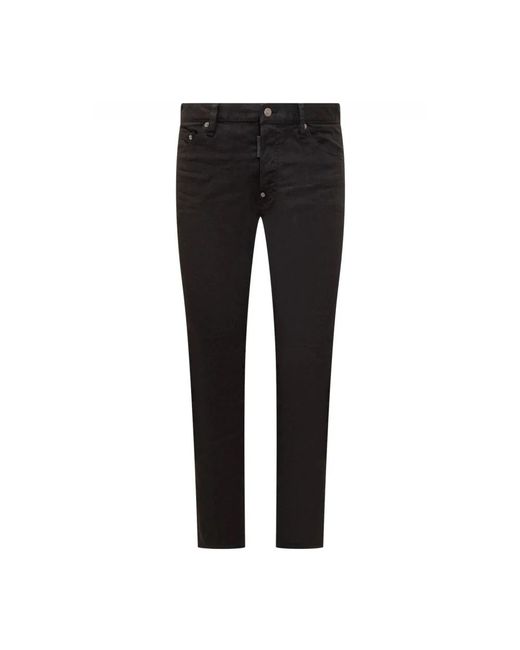 DSquared² Black Slim Fit Jeans for men