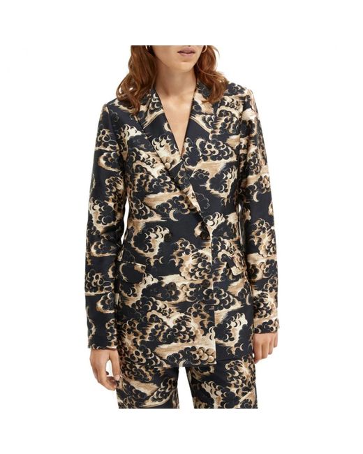 Giacca blazer doppio di Scotch & Soda in Black
