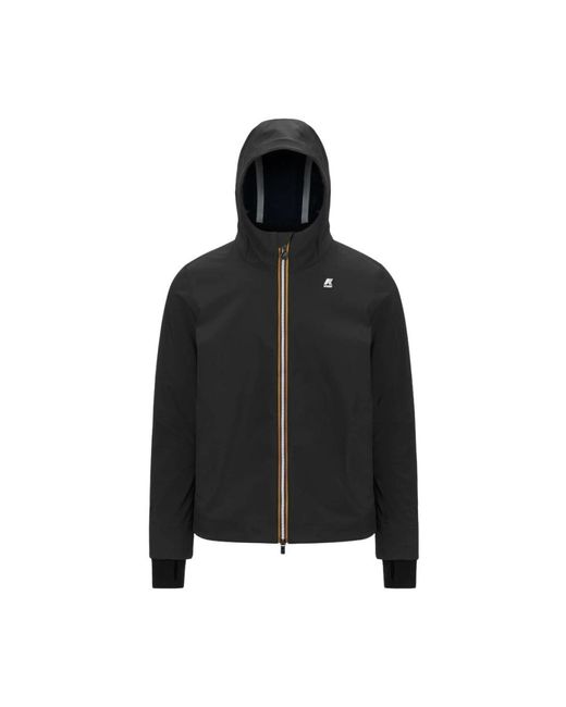 K-Way Black Rain Jackets for men