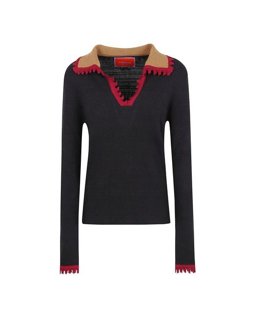 LaDoubleJ Black V-Neck Knitwear