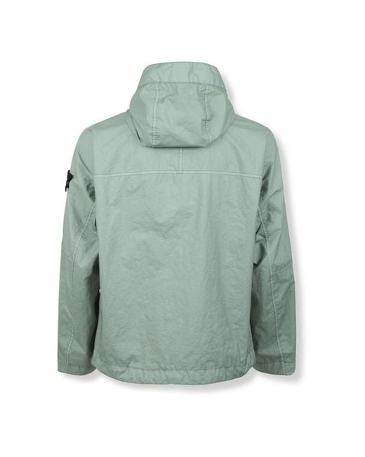 Stone Island Green Light Jackets for men