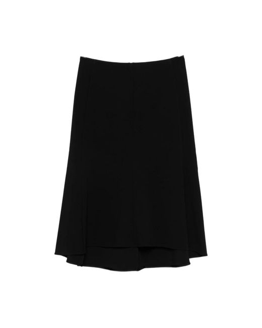 Jil Sander Midi Rokken in het Black