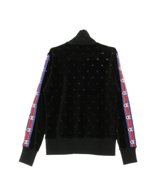 Champion Black Full Zip Sweatshirt Track Jacket