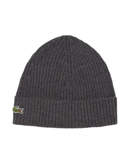 Lacoste Gray Beanies