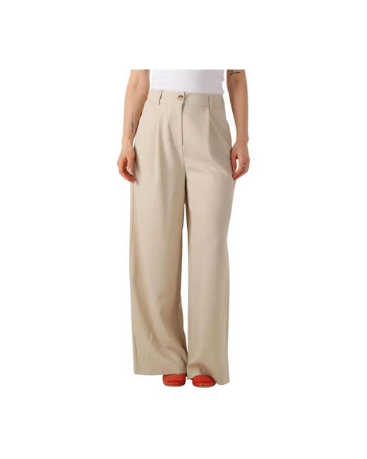 Modström Broeken Wijde Broek Voor Vrouwen in het Natural