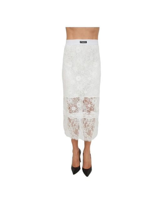 Midi Skirts Pinko de color White