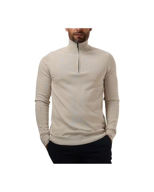 Saint Steve Beiger Halbzip Pullover Für Herren in Gray für Herren