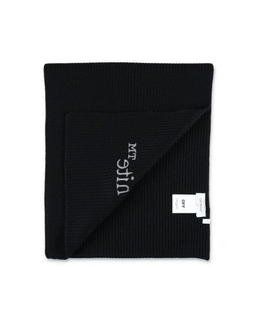 Off-White c/o Virgil Abloh Black Winter Scarves