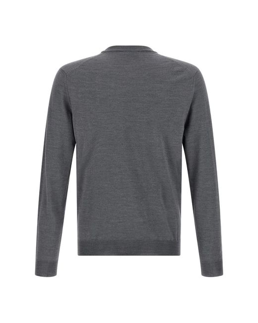 Zanone Flexwool Rundhals-Pullover in Gray für Herren
