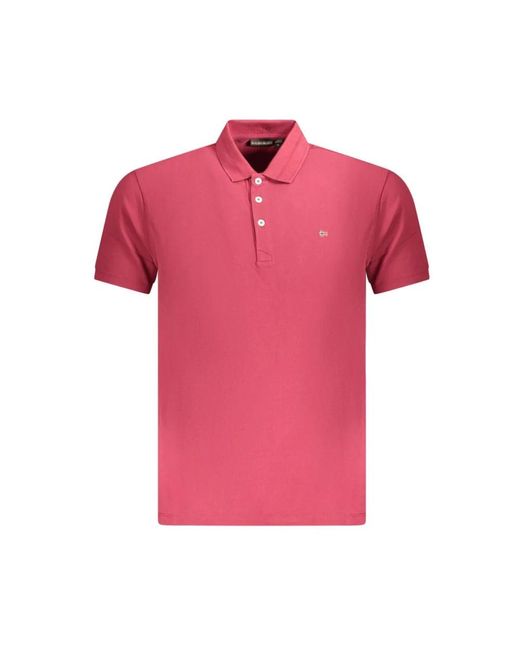 Napapijri Pink Polo Shirts for men