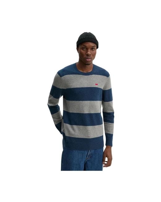 Levi's Rundhals-Strickpullover in Blue für Herren