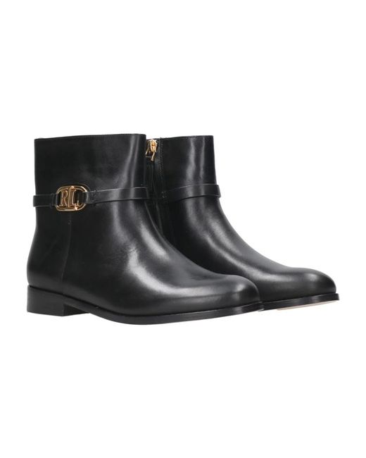 Ralph Lauren Black Ankle Boots