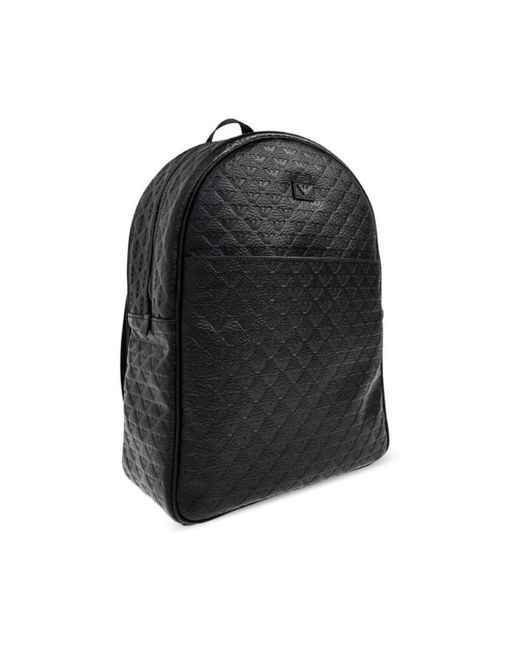 Emporio Armani Black Backpacks for men