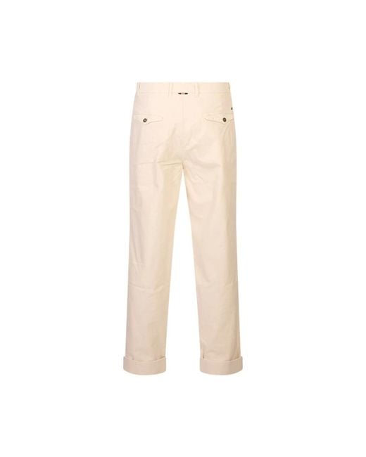 Mason's Natural Straight Trousers for men