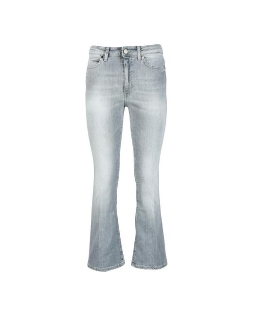 Dondup Jeans ,Grijs ,Katoen Mandy Bootcut Jeans in het Blue