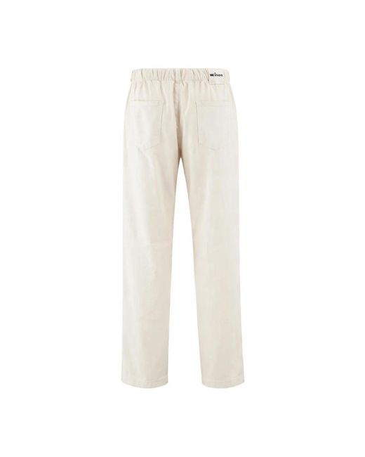 Kiton Natural Straight Trousers for men