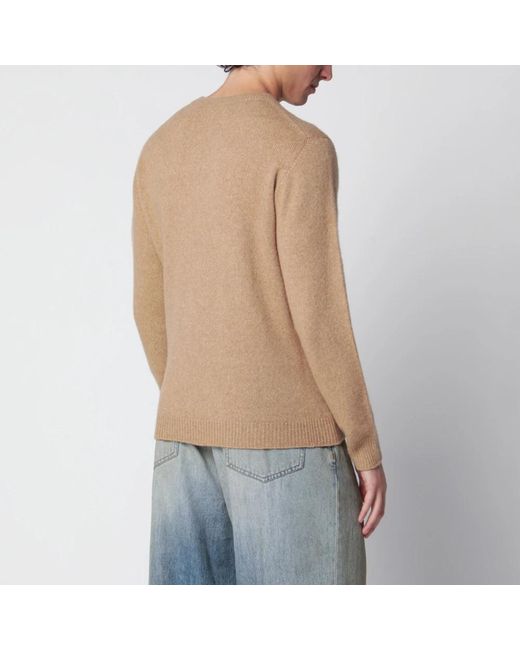 Roberto Collina Natural Round-Neck Knitwear for men