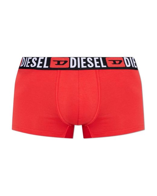 DIESEL Ondergoed ,Rood ,Katoen Damien Boxer-Shorts Boxershorts in het Red voor heren