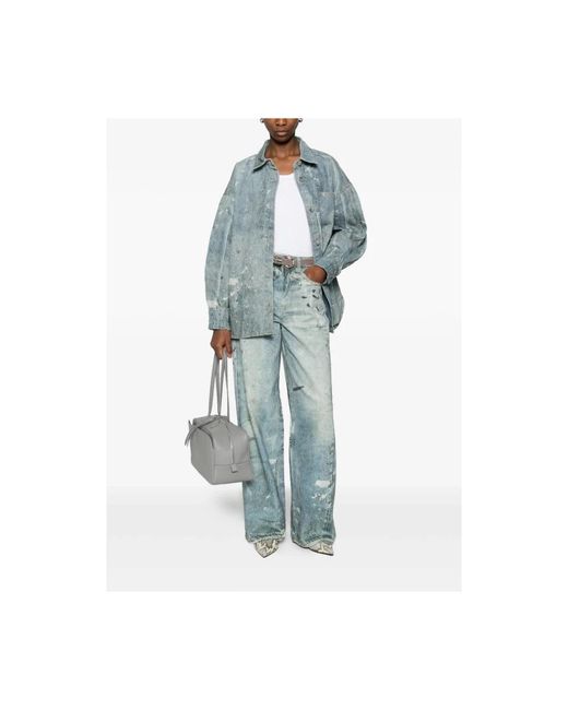Gestuz Denim Hemden in het Blue