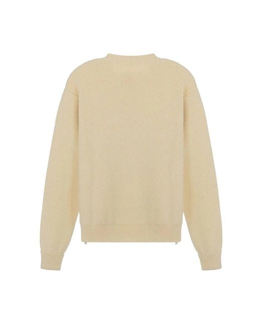 Jil Sander Natural Round-Neck Knitwear