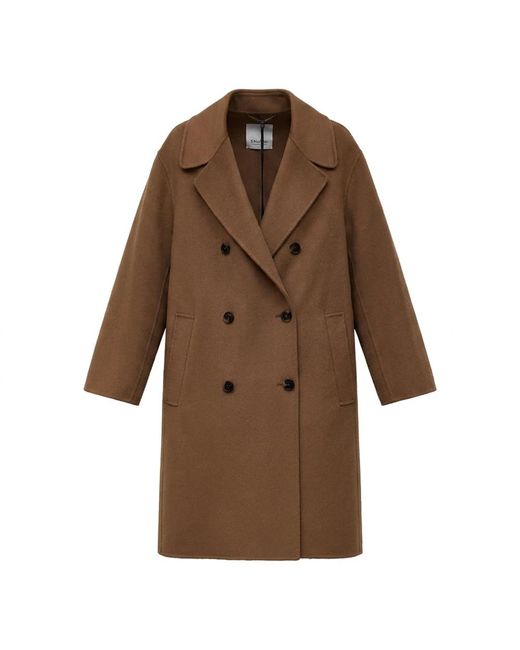 Max Mara Brown Double-Breasted Coats
