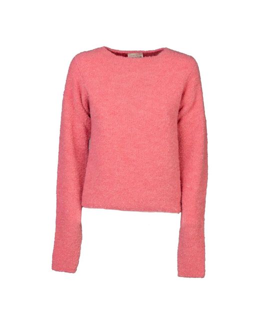 Semicouture Pink Round-Neck Knitwear