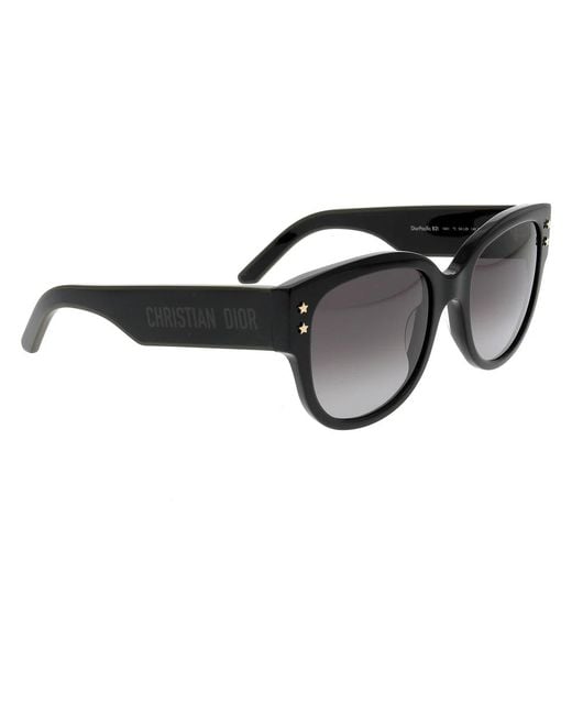 Dior Black Stilvolle Sonnenbrille Mit Klassischem Design