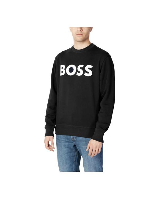 Boss Stylischer print-sweatshirt für männer in Black für Herren