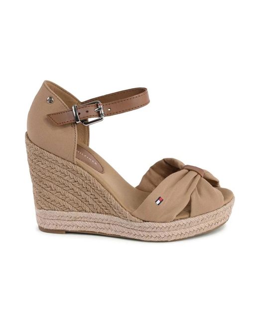 Wedges di Tommy Hilfiger in Metallic