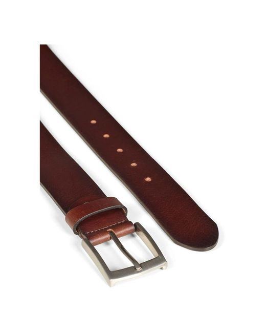 Howard London Dunkelbrauner Leder Jeans Gürtel in Brown für Herren