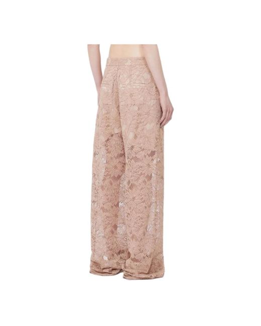 Sportmax Pink Wide Trousers