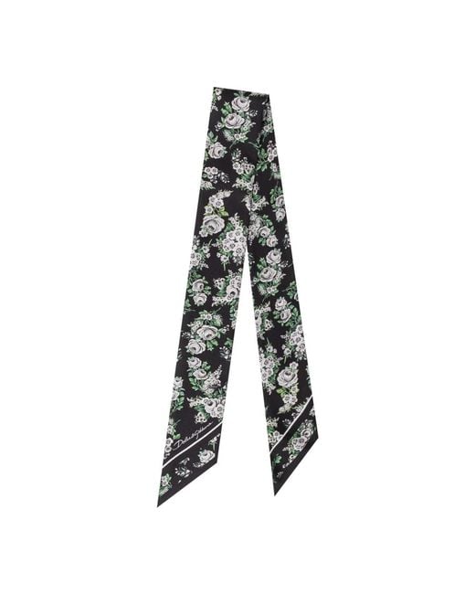 Dolce & Gabbana Women's Black Silky Scarves