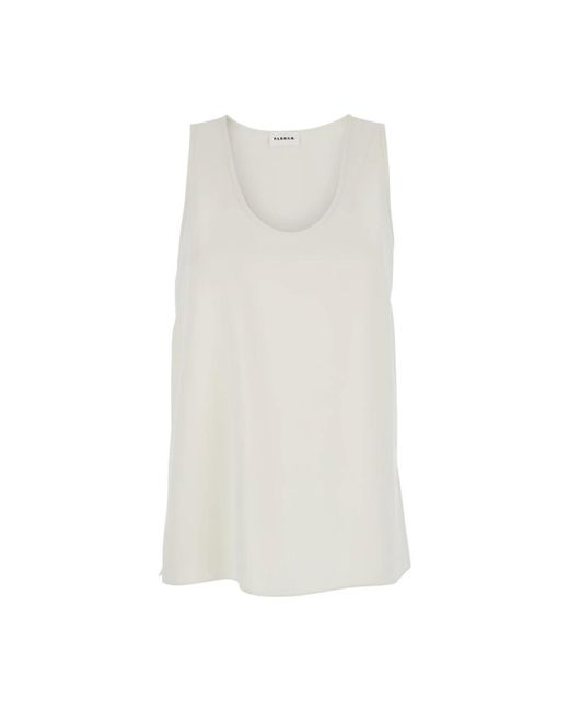P.A.R.O.S.H. P.A.R.O..H. ,Tops ,Wit ,Polyester Thank Top in het White