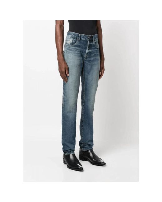 Saint Laurent Blue Slim-Fit Jeans for men